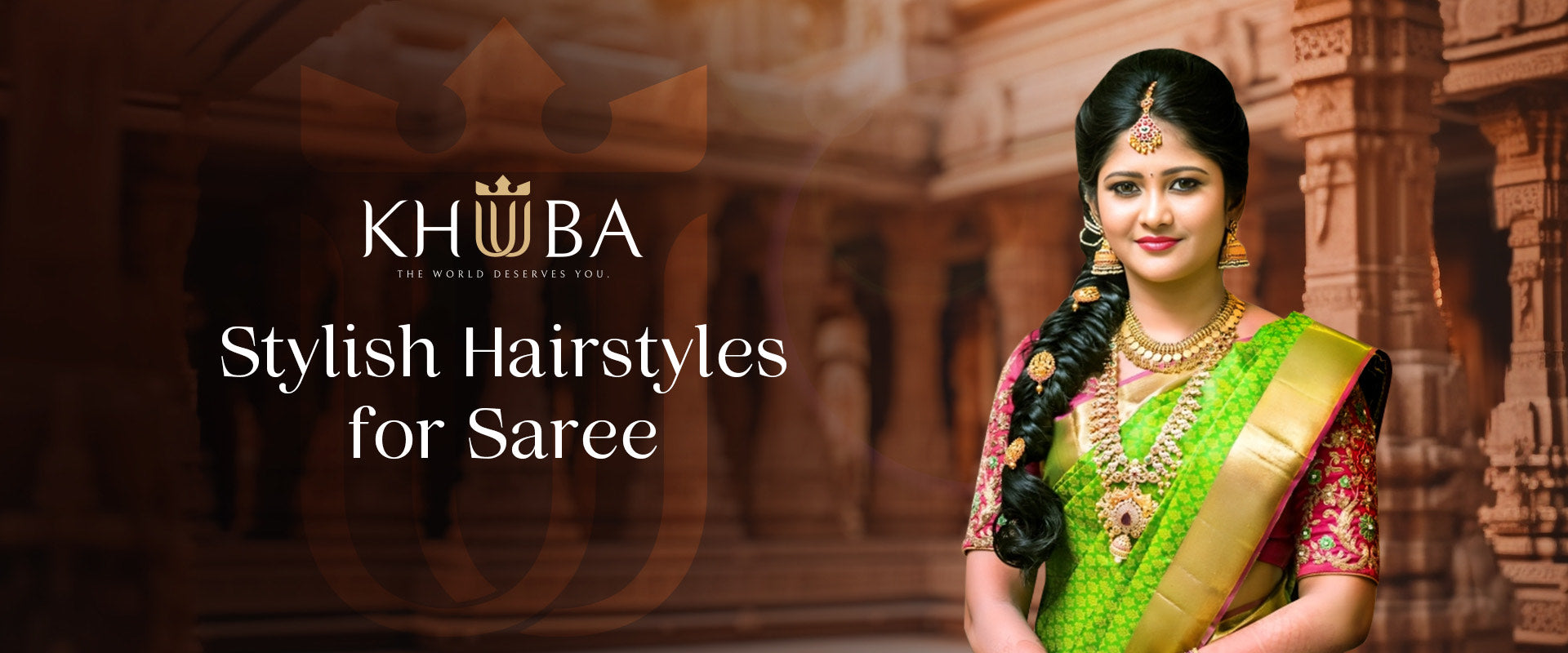 Hairstyles for saree